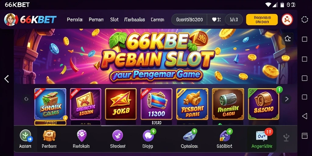 Tampilan menarik gameplay Slot 66KBET yang menggairahkan.