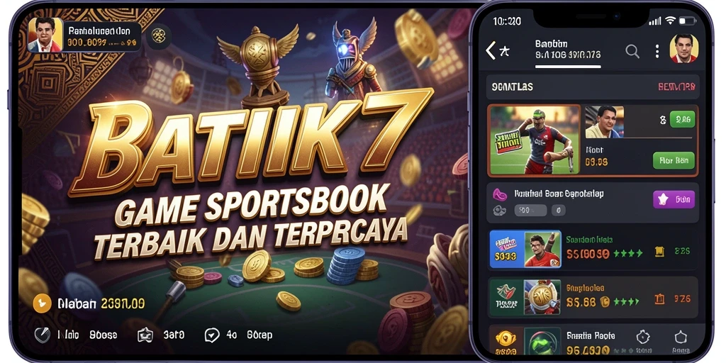 Tampilan antarmuka BATIK77 yang menarik dan informatif untuk taruhan sportsbook.