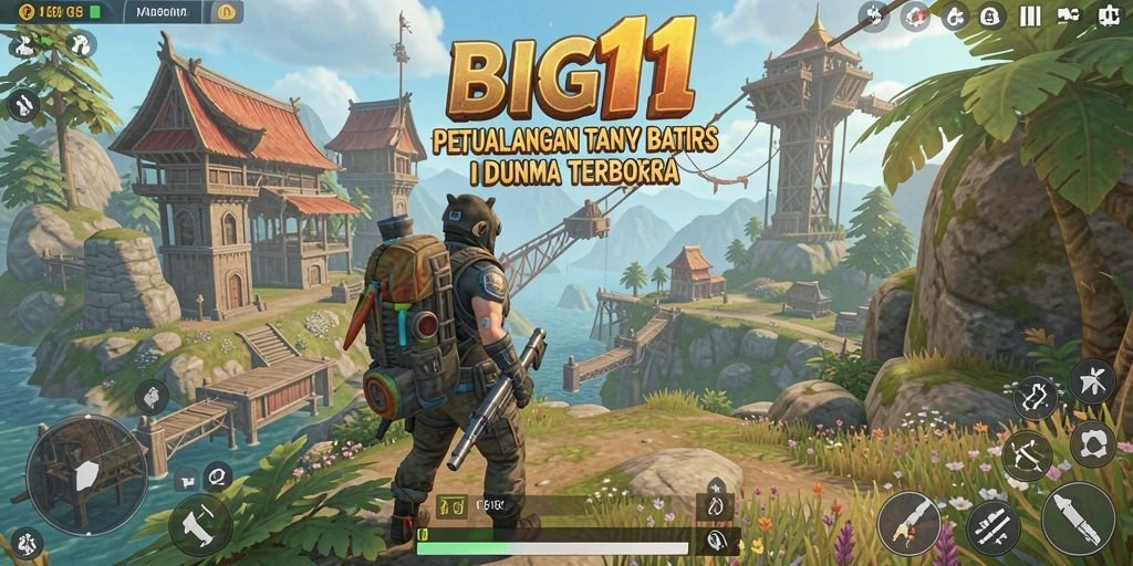Tangkapan layar gameplay <strong>BIG11</strong> memperlihatkan petualangan mendebarkan di dunia terbuka.