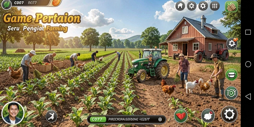Tampilan gameplay seru di dunia pertanian C0077