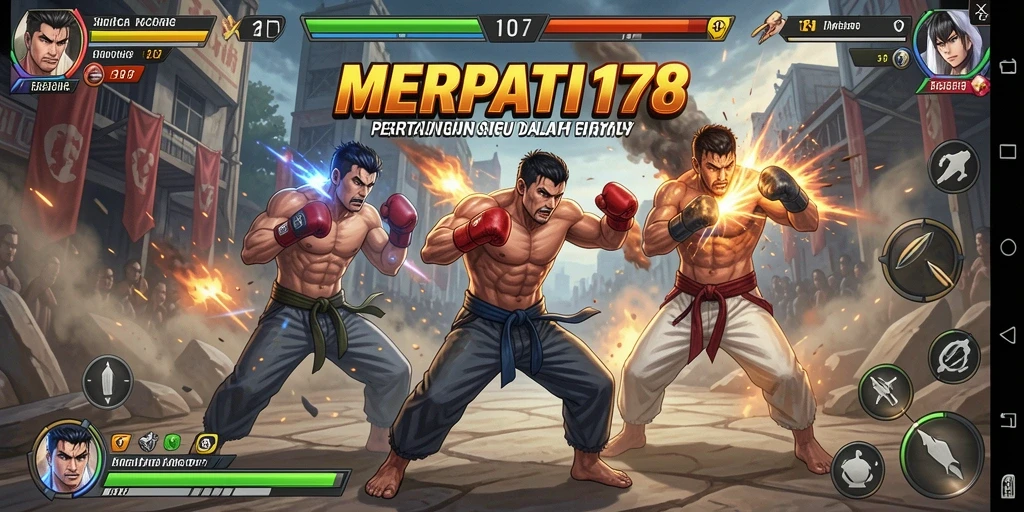 Tampilan gameplay yang intens dan menegangkan di MERPATI178.