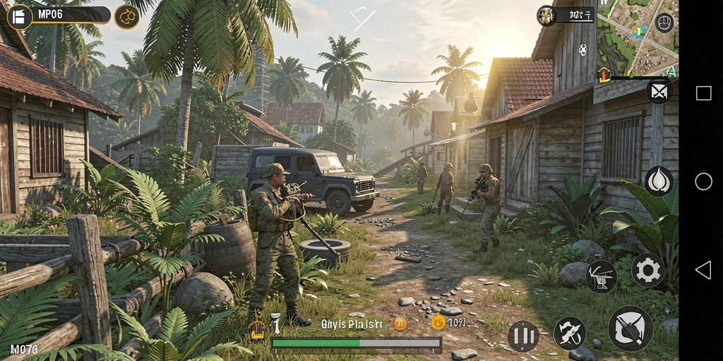 Tampilan gameplay MPO76 menampilkan lingkungan simulasi yang realistis dan interaktif.