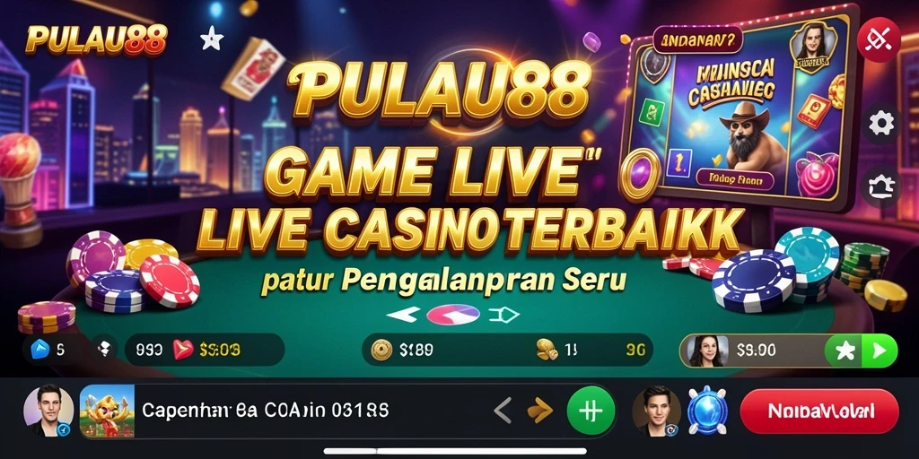 Tampilan gameplay Live Casino yang menarik dan interaktif.
