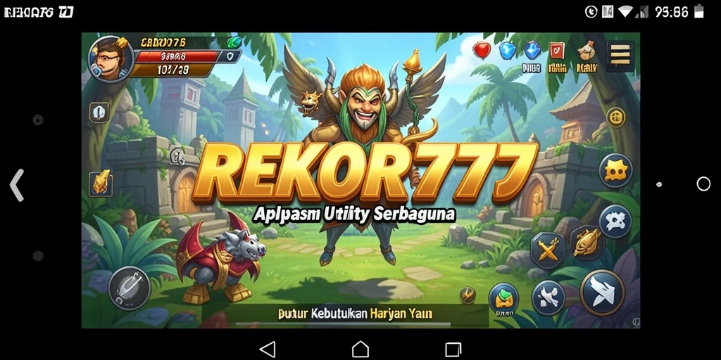 Tampilan fitur dan antarmuka REKOR777 yang menarik.