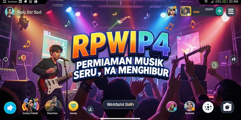 Tampilan gameplay RPVIP4 dengan interaksi musik yang menyenangkan.