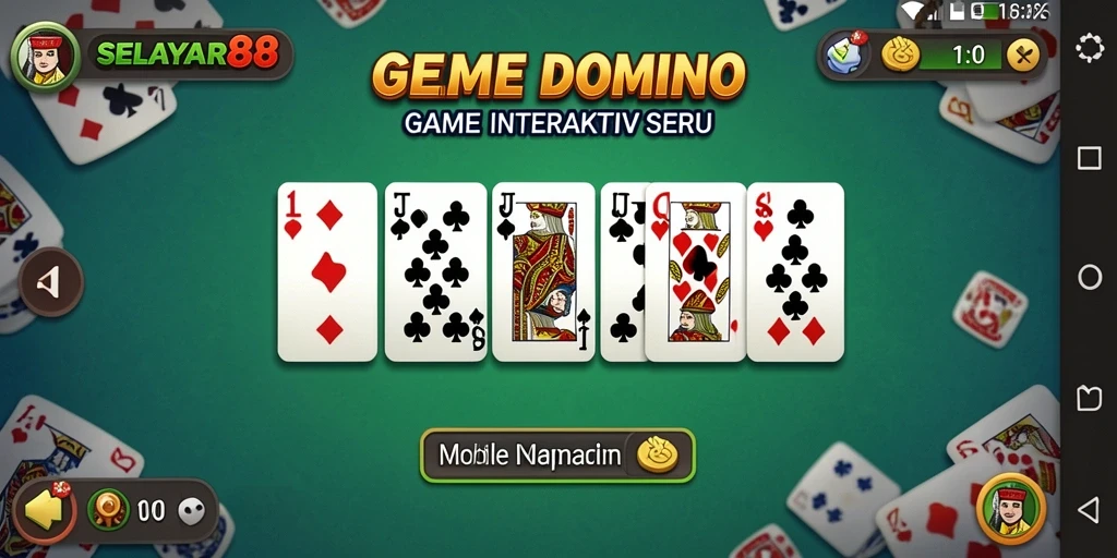 Tampilan gameplay menarik dari SELAYAR88 dengan dominonya.