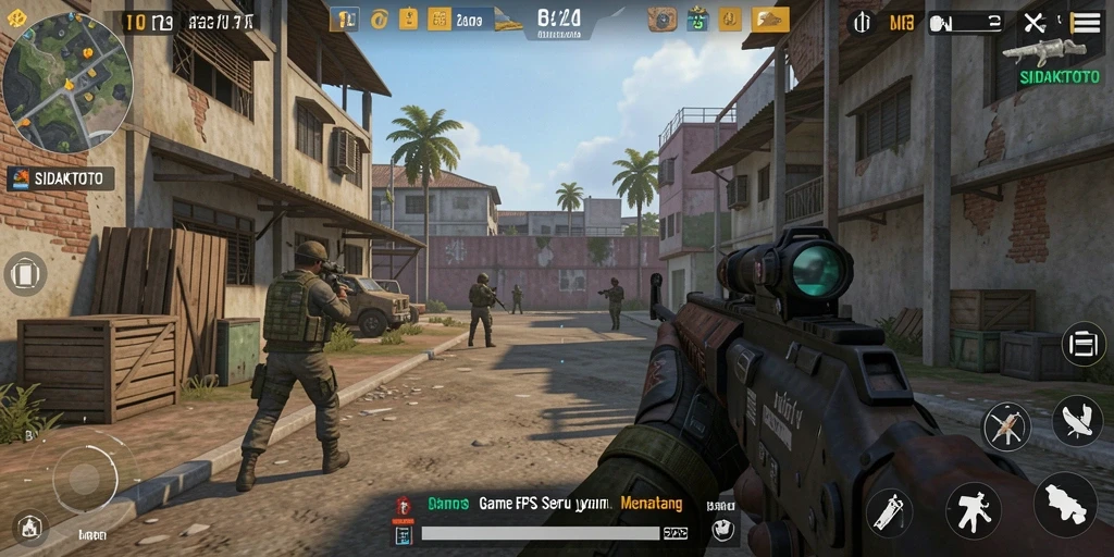 Tampilan gameplay seru dalam SIDAKTOTO dengan pertempuran intens.