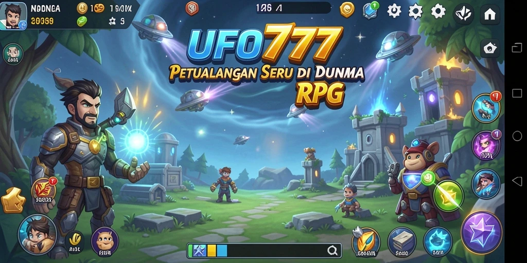Screenshot utama menunjukkan gameplay RPG yang menegangkan dan imersif.