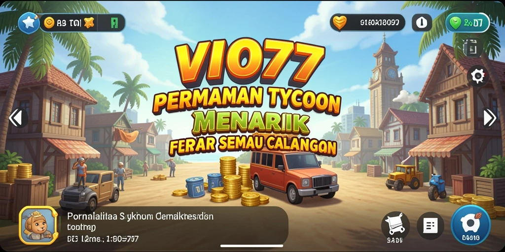 Tampilan gameplay <strong>VIO77</strong> menampilkan pengalaman manajerial yang seru.